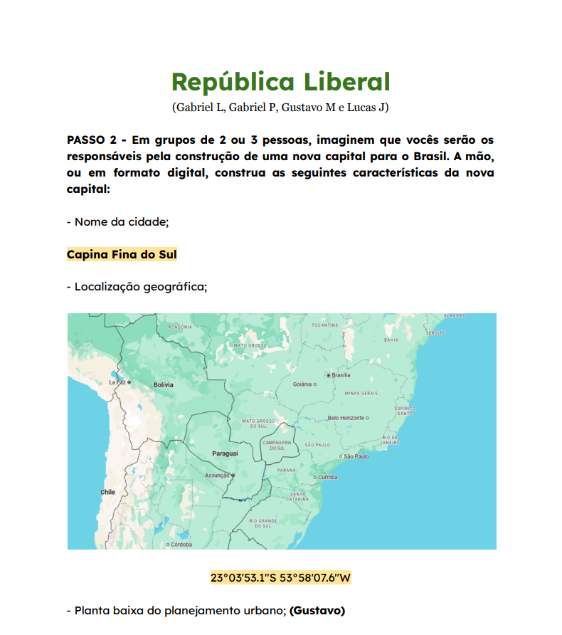 Atividade Republica Liberal
